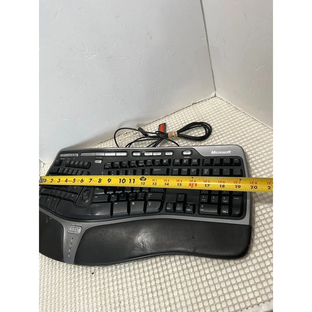 Microsoft Natural Ergonomic Keyboard 4000 v1.0 Model 1048 Wired USB Black Works